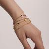 Enigma Inglés amor Números Romanos Blanco y Negro Concha Collar Pulsera Acero Inoxidable Chapado Oro 18K Personalidad Estilo Europeo y Americano
