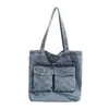 Bolso Cruzado de Mezclilla Versátil Retro para Viajes Diarios de Mujer 2026 Nuevo de Gran Capacidad Simple con Múltiples Bolsillos Ligero