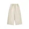 Pantalones casuales para niño Wulibu, ropa de verano para niños, transpirables, cómodos, amigables con la piel, versátiles, corte holgado, pantalones de punto de pierna recta, modernos