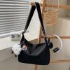 Bolso Dumpling Estilo Coreano Ins Versátil para Mujer Bolso Bandolera Casual Artístico 2025 Nuevo Bolso de Hombro Mori de Nylon de Moda