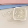 Acrílico Brilho no Escuro Feijão Gelatinoso Carrossel Furo Vertical Contas Soltas Artesanal DIY Cavalo de Balanço Base Pintada à Mão Caneta de Contas