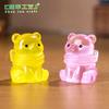 Micro Paisagem Urso Luminoso Fofo Boneca Lenço Decorações DIY Sacola Surpresa Acessórios Pendurados Resina de Mesa Pequenos Enfeites