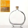 Garrafas de Vidro Redondas Planas para Cold Brew em Estoque Transfronteiriças, Garrafas para Vinho de Frutas, Garrafas Dispensadoras de Bebidas Caseiras de Luxo, Garrafas Seladoras de Vinho