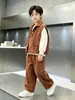 Conjunto de Ropa de Otoño para Niños Estilo Primavera y Otoño 2026 Nuevo Estilo Niños Medianos y Grandes Deportes Moderno Genial Niño Otoño Estilo Callejero Moderno