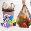 Artigos para casa, tamanhos médio e grande, sacos de lixo de cozinha descartáveis, pretos, espessados, embalados em rolo