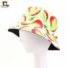 Chapéu de bacia para frutas com estampa dupla face chapéu de sol de verão chapéu de sol para viagens ao ar livre JDPM-46