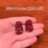 Arena púrpura y dorada de alto contenido natural pez dorado bebé pequeño valiente en la piel del tesoro descanso DIY pulsera accesorios cinabrio rojo mayoreo
