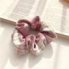 Aro para el pelo con forma de intestino de cerdo y fruta de estilo coreano, cuerda de organza para el pelo, bonita banda de goma estilo japonés, accesorios para el pelo para mujer