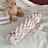 Almohada Nórdica Tejida a Mano para Mesita de Noche, Decoración para Sofá de Sala de Estar, Almohada Retorcida para Cama, Cojín Decorativo para Sofá de Terciopelo Dorado