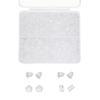 Nuevos tapones para los oídos de Amazon, variedad de tapones de silicona con forma de bala de mariposa, accesorios para pendientes DIY, material en caja