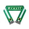 Bufanda de Aficionado con Logo Personalizado Transfronteriza para los Eventos de Fútbol de 2026 entre EE. UU., Canadá y México, Poliéster Satinado Brasileño