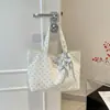 2026 nova bolsa tote grande da moda estilo coreano com bolinhas e adoráveis enfeites de estrela, versátil para carregar no ombro ou na mão