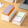 Caja de Almacenamiento Pequeña con Etiqueta para Recibos de Factura, Organizador de Recibos, Caja de Almacenamiento Transparente