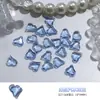 CL25 Sal Marina Queso Caja del Tesoro Arte de Uñas Armadura Portátil Material Recubierto de Hielo Punta Inferior Alien Corazón Torcido Gota de Agua Joyería para Uñas