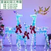 Decoração de Natal Boneco de Neve Rena de Natal Brilhante Cenário para Shopping Center Lobby de Hotel Enfeites Decorativos Grandes de Natal