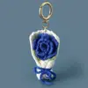 Llavero de Flor de Ganchillo Hecha a Mano Guofeng de 25 Años Hilo Xuefei Segunda Temporada Colgante de Flor de Ganchillo Rosa