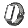 Adequado para Pulseira de Relógio Xiaomi Mi Band 7Pro Pulseira de Pulso de Silicone Respirável Perfurada Case Protetor de Metal de Liberação Rápida Miband7Pro