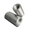 Manguito de conexión de barra de acero, conector de barra de acero con rosca recta de 45# de grosor, para avance y retroceso de cables