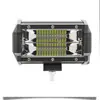 Tira de luz LED de trabajo para coche 4 pulgadas 24 LED 72W doble fila foco auxiliar para vehículo todoterreno Malla G 3