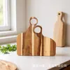 Tabla de Cortar Creativa de Nogal Negro y Madera de Acacia para Parejas Bandeja de Madera para Bistec y Pan Set de Tablas de Cortar de Madera Tabla para Suplementos Alimenticios con Correa