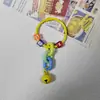 Chaveiro Criativo de Sino DIY Corrente para Capa de Celular Boneco Pendurado Ornamentos Corrente Colorida Acessórios de Chaveiro Pingente de Bolsa