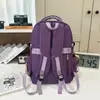 Mochilas Escolares para Estudiantes de Secundaria y Preparatoria, Gran Capacidad, Unisex, Mochilas para Computadora para Viajes Diarios, Tela de Nylon, Mochilas Casuales Simples