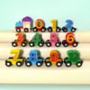 Bloques de Letras de Madera Magnéticos Digitales para Trenes Transfronterizos Juguetes Educativos para Niños de 1-2 Años 3 Bebés Juguetes de Iluminación para Educación Temprana
