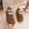 Zapatos de Cuero para Niñas Algodón de Dos Capas con Forro Polar 2026 Invierno Nuevos Zapatos de Princesa Cálidos Engrosados de Dibujos Animados para Niños Zapatos Birkenstock
