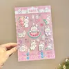 Lindas Pegatinas para Uñas Sanrio para Niños, Pegatinas de Uñas Desgastables, Parches para Uñas de Kuromi, Juguetes de Dibujos Animados para Niños
