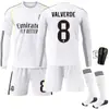 2526 Uniforme de Fútbol de Local de Manga Larga del Real Madrid No. 9 Mbappe 7C Ronaldo Jersey 5 Bellingham Traje de Otoño e Invierno