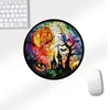 Serie de Halloween Creativa de Dibujos Animados Redonda Gruesa Oficina Estudio Escritorio de Computadora Alfombrilla Pequeña Popular Transfronteriza Mouse Pad