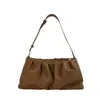 Bolso de verano 2026 para mujer, nuevo, blanco, plisado, tipo nube, para debajo del brazo, con textura, de nicho, versátil, para hombro y cruzado.