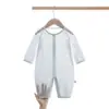 Mameluco de Bebé Manga Larga Verano Delgado Ropa para Aire Acondicionado Pijama Ropa para Bebé Recién Nacido Pelele de Bebé Transpirable Verano