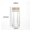 Botella Hexagonal de Alto Nivel para Nido de Pájaro Fresco Estofado Botella para Reenvasado de Nido de Pájaro Botella de Vidrio para Miel Resistente a Altas Temperaturas y Vaporizable Botella para Vejiga de Pez