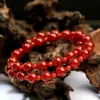 Pulsera Multicapa de Ágata Roja Natural de Cristal Hongchu, Mismo Estilo que la Pulsera Multicapa de Ágata Roja de Lucy al por Mayor