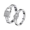 Anillo de Pareja Candado de Amor Amor de por Vida Plata Más Vendido Anillo Amor de por Vida Joyería Anillo Personalizado de por Vida