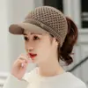 Gorra Calada para Mujer Estilo Coreano Moda Gorro Tejido para Exteriores de Mujer Ciclismo Casual Todo Fósforo Gorro de Lana Gorra de Béisbol para Estudiante