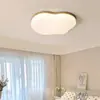 Luz Principal para Sala de Estar Estilo Creme de Madeira Natural 2025 Novo Modelo Forma de Nuvem Luz de Teto Full-Spectrum Protetora para os Olhos Luminárias Zhongshan para Toda a Casa