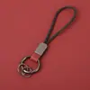 Nuevo llavero, llavero de coche de cuero esmerilado DIY de alta gama, llavero unisex, colgante de accesorio pequeño