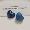 Zhen Tu Verano Nuevo Color Tinta China Forma de Corazón Accesorios de Resina DIY para Pendientes, Pinzas para el Cabello y Materiales para Fundas de Teléfono Modernos