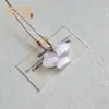 Venta Directa de Fábrica Colgante Mariposa Ojo de Gato Ágata Imitación Morado Hielo Alto Estilo Nacional Chino Nuevo Collar de Vidrio