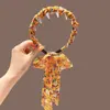 Diadema de corona alta estilo coreano, diadema de borde ancho, diadema para lavarse la cara con dientes, accesorio para el cabello de tela a cuadros de alta gama