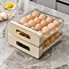 Caja de Almacenamiento de Huevos tipo Cajón Específico para Refrigerador Transfronteriza, Caja de Conservación de Cocina, Herramienta Organizadora de Grado Alimenticio, Contenedor de Almacenamiento de Huevos