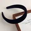 Elegante Diadema Negra Francesa Dulce Perla Torcida Pinza para el Cabello Tejida Elevadora de Altura Diadema Superior Craneal Banda para el Cabello de Borde Ancho Pinza para el Cabello para Mujeres