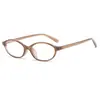 Óculos Jamie 5198 com Armação de Plástico, Óculos Estilosos Retro de Armação Pequena Anti-Luz Azul, Design Oval Versátil, Adequado para Mulheres com Miopia