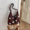 Bolsa de Ombro Retro Bordada com Estrela Estilo Coreano Shuai Mi Home para Mulheres, Nova Bolsa Casual de Ombro Cruzado Outono 2026 para Meninas Jovens