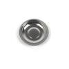 Plato de condimentos de plato hondo no magnético de 9 cm y 12 cm con dos compartimentos, plato de condimentos de acero inoxidable, plato para salsa y vinagre, plato para aceite, plato pequeño, plato pequeño