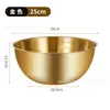 Plato para salsas de inmersión de acero inoxidable 304, platito estilo coreano, platito dorado para acompañamientos, plato para salsas de condimentos, plato para barbacoa, tazón para hornear y batir huevos