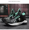 Zapatillas de baloncesto transfronterizas para hombre de caña alta juveniles de media caña para correr de baloncesto prácticas para suelo de cemento estilo pareja malla transpirable
