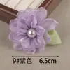 Nova Versão Coreana 6,5cm Segmento de Lírio Tecido Pérola Camélia Grampo de Cabelo Broche Sapato Bolsa Acessórios Flores de Tecido DIY